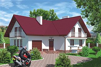 Projekt domu KASZTELANY 2