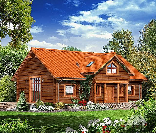 Projekt domu Chmielów drewniany 7