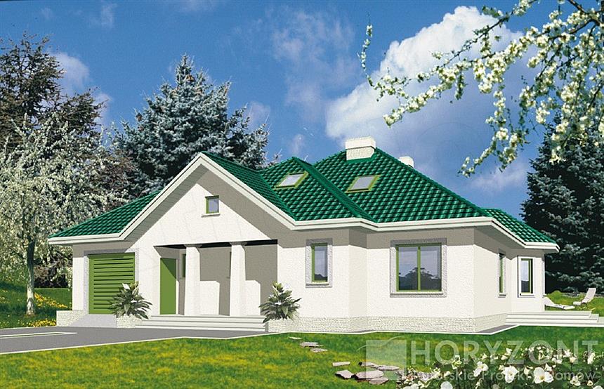 Projekt domu LOTTA C z pojedynczym garażem z przodu