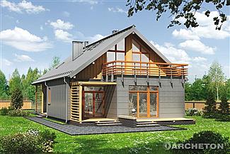 Projekt domu Noemi wariant murowany – beton komórkowy
