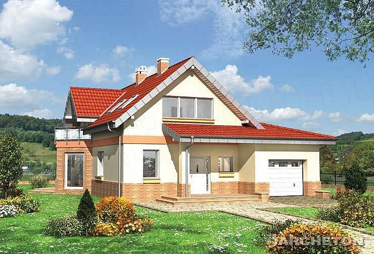 Projekt domu Tukan Midi - murowana - beton komórkowy