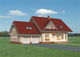 Maja Rex G2 - murowana – beton komórkowy elewacja