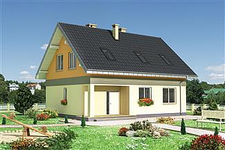 Projekt domu Motek - murowana – beton komórkowy