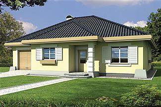 Projekt domu Mila 4A garaż