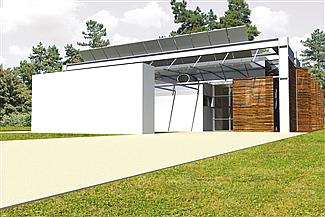 Projekt domu Frame (z wiatą)