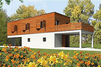 Projekt domu Horizon (z wiatą)