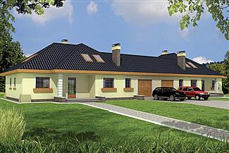 Projekt domu Akacja 2B segment bliźniaka