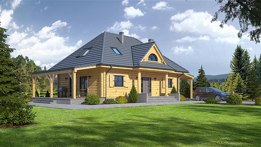 Projekt domu Chmielniki małe dw7k