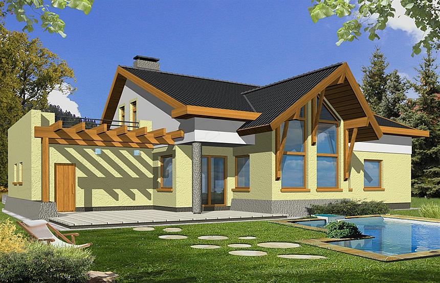 Projekt domu Irys 2 A podwójny garaż