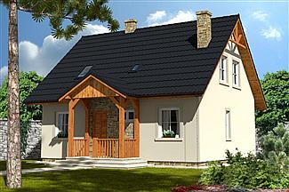 Projekt domu Domek Ciepły (012 BK + Z)