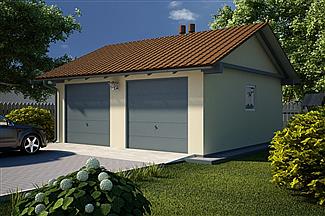 Projekt domu G22 - Budynek garażowy