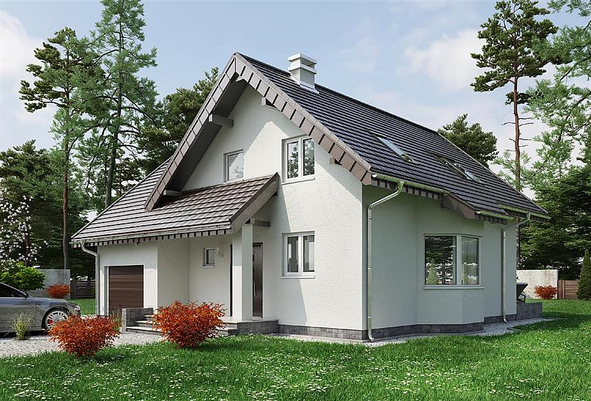 Projekt domu Mlecz Alfa (1048)