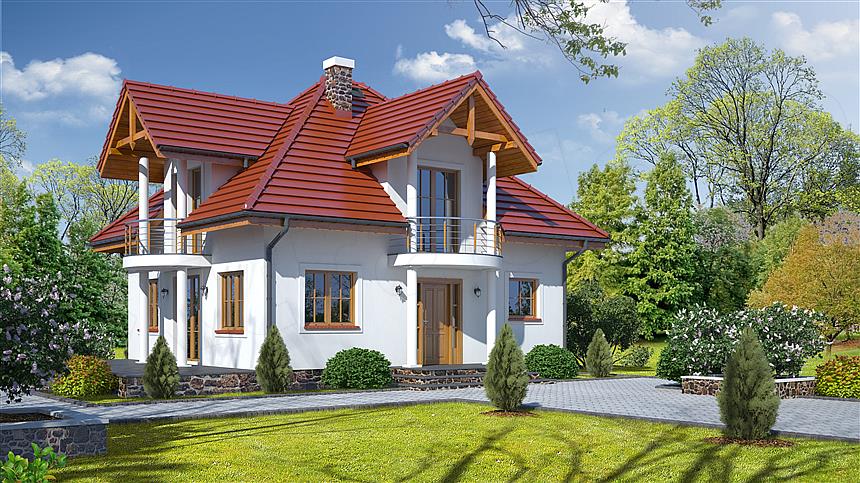 Projekt domu Borków mały 3