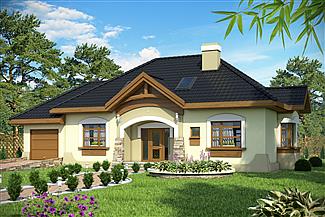 Projekt domu Amelia z garażem 1-st. [A]