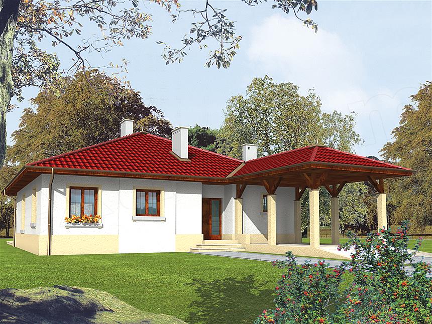 Projekt domu Paulina (z wiatą)