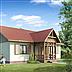 projekt domu 108 DL drewniany