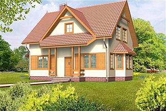 Projekt domu Zuzanna drewniany