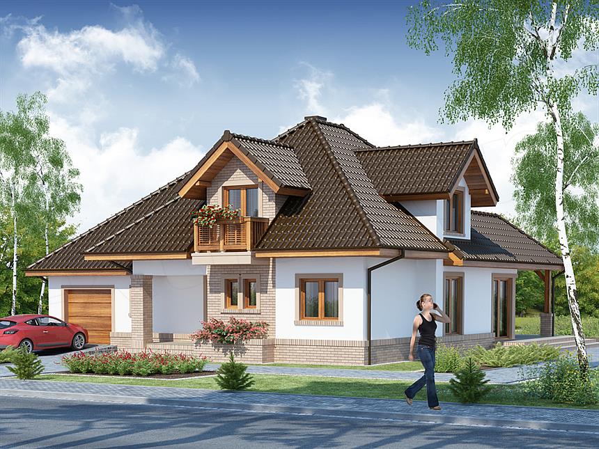 Projekt domu Delos
