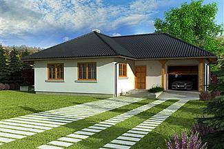 Projekt domu Domek Sosnowy+G (008 MR)