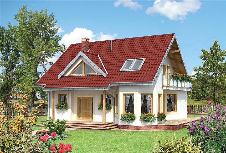 Projekt domu Maja Solo - murowana – beton komórkowy