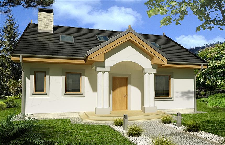 Projekt domu Wrzos wersja B większa bez garażu