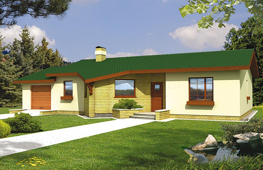 Projekt domu Irys 10-18 wersja C z podwójnym garażem