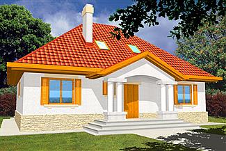Projekt domu Leokadia wersja A bez garażu