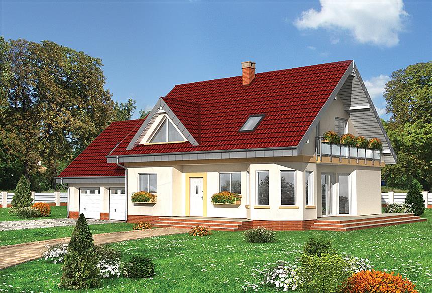 Projekt domu Maja Rex G2 - murowana – beton komórkowy