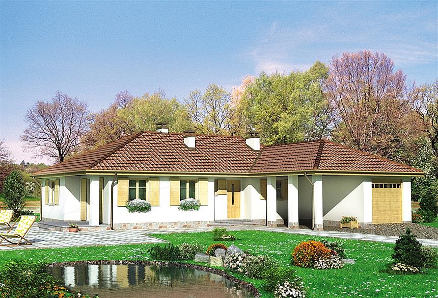 Projekt domu Zawilec - murowana – ceramika