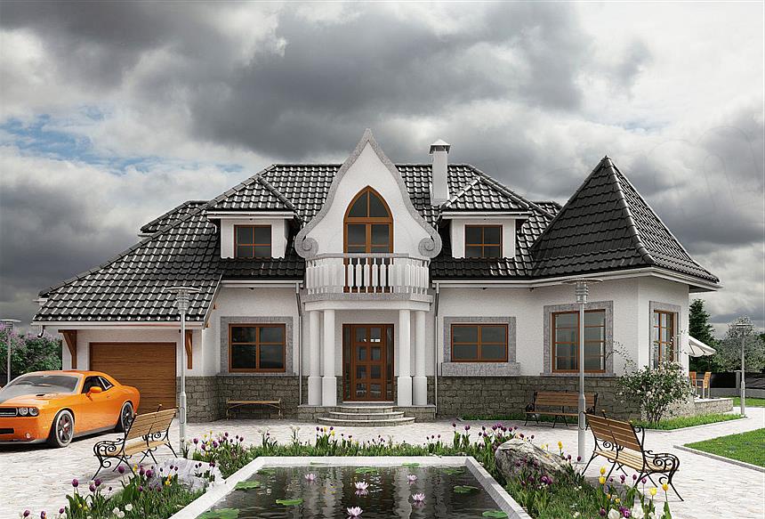 Projekt domu Harfa (277)