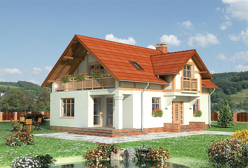 Projekt domu Miłomłyn - murowana – ceramika