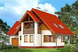 Projekt domu LK&163