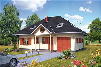 Projekt domu Mały Dworek - murowana - klinkier