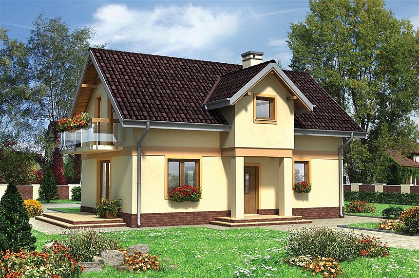 Projekt domu Strączek - murowana – ceramika