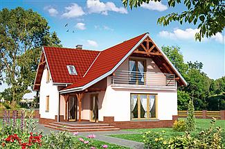 Projekt domu Witold - murowana – beton komórkowy