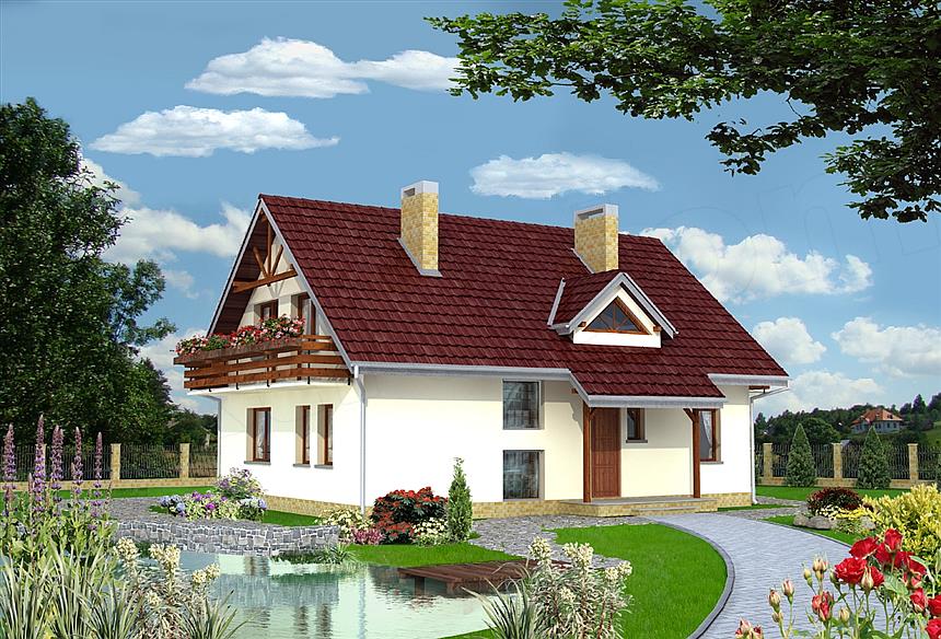 Projekt domu Zięba - murowana – ceramika