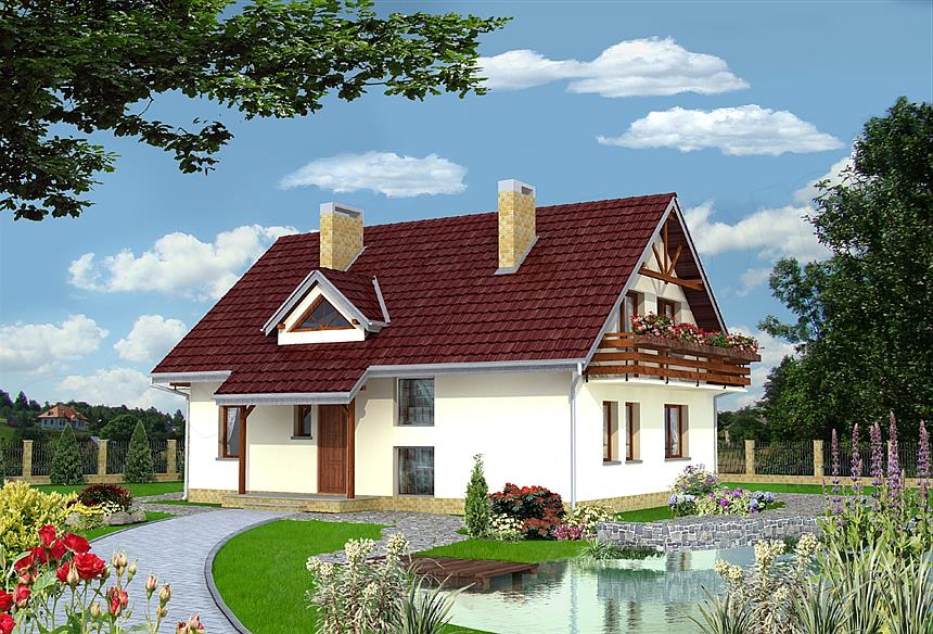 Projekt domu Zięba - murowana – ceramika
