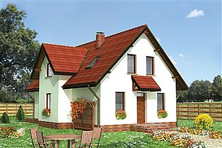 Projekt domu Supełek - murowana – beton komórkowy