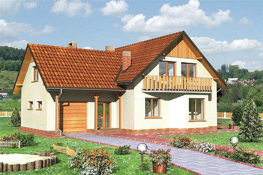 Projekt domu Jelonek-2 - murowana – klinkier