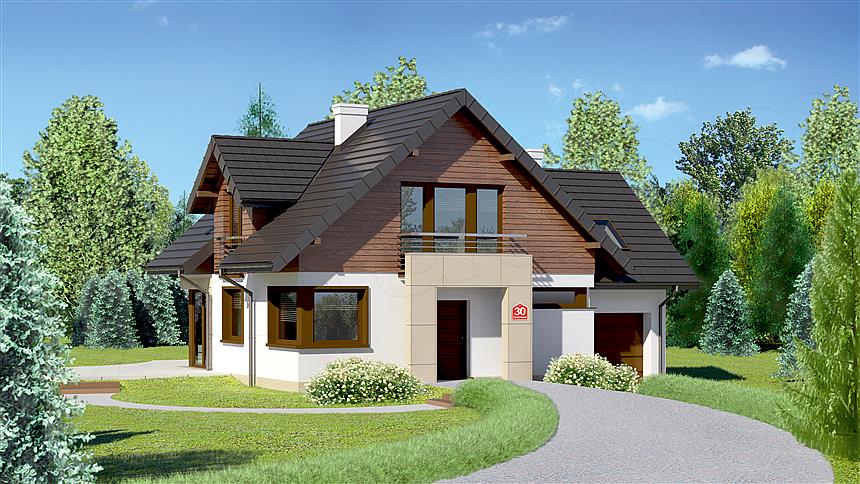 Projekt domu Dom przy Cyprysowej 30