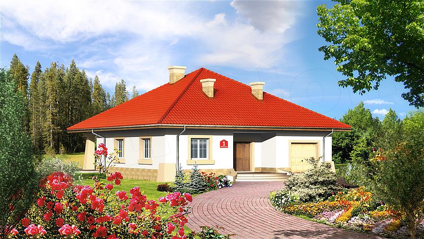 Projekt domu Dom przy Rubinowej