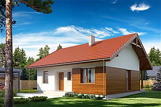 Projekt domu Gaja drewniana