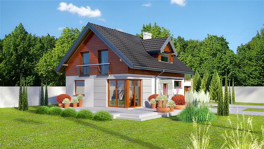 Projekt domu Dom przy Alabastrowej 27