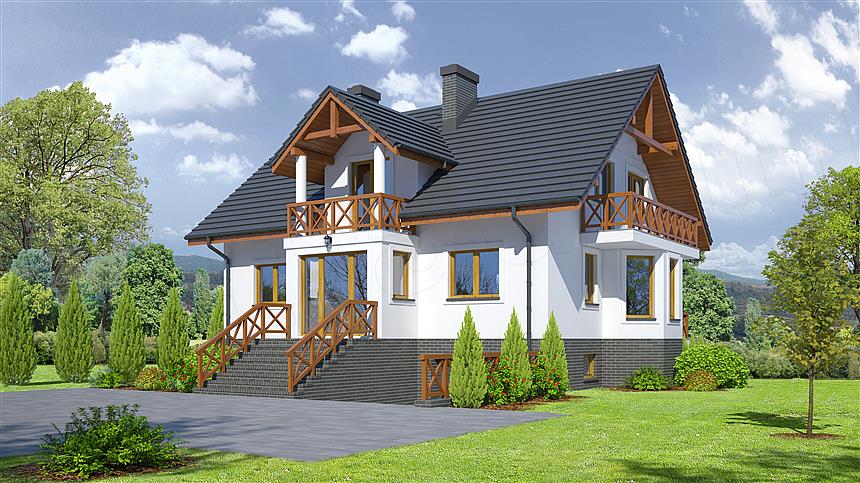 Projekt domu Jaworki 15