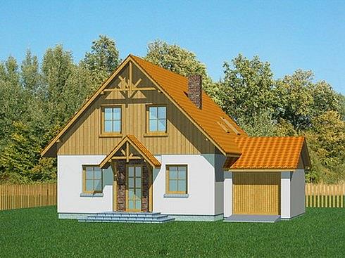 Projekt domu Domek Południowy+G (015 BK + G)