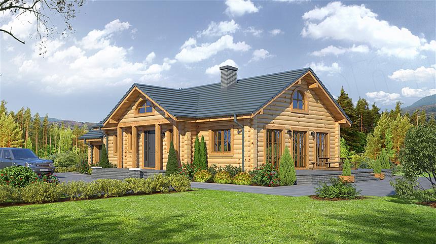 Projekt domu Chmielów 3 dw z garażem