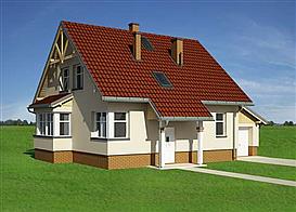 Żonkil Eko - murowana - beton komórkowy elewacja