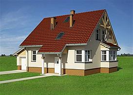 Żonkil Eko - murowana - beton komórkowy elewacja