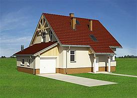 Żonkil Eko - murowana - beton komórkowy elewacja