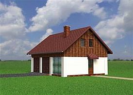 Garaż M4 - murowana – beton komórkowy elewacja